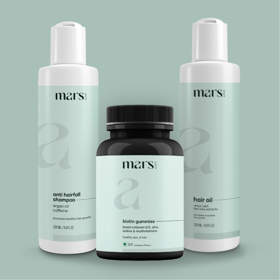 Mars Hair Fall Solution Anti Hairfall Kit for Stronger Hair mars by GHC