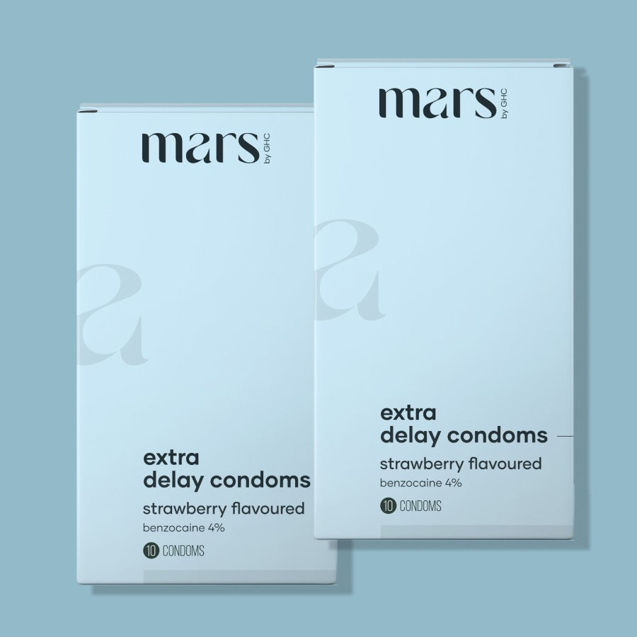 Climax Delay Condoms | Timeless Pleasure (Strawberry Flavour), Pack of 10