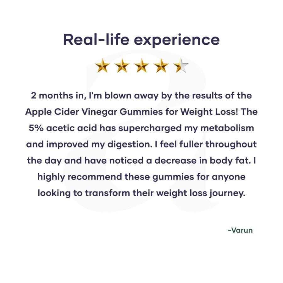 Apple Cider Vinegar Gummies for Weight Loss | 5% Acetic acid - (30N) - (Launch Offer)