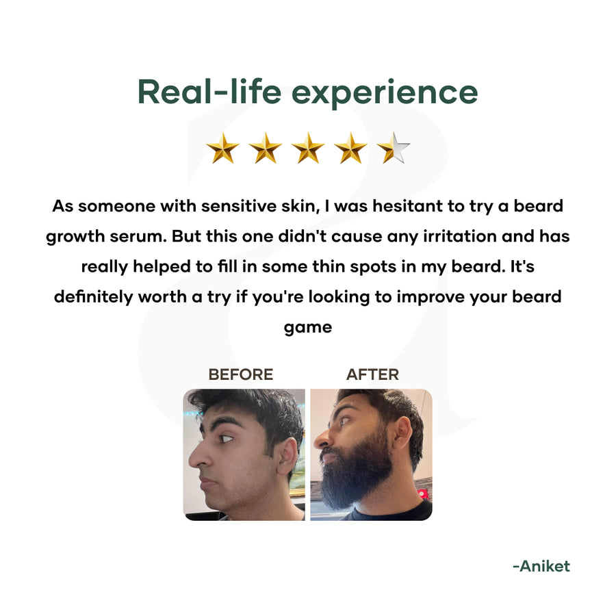 Beard Growth Serum with 1% Redensyl