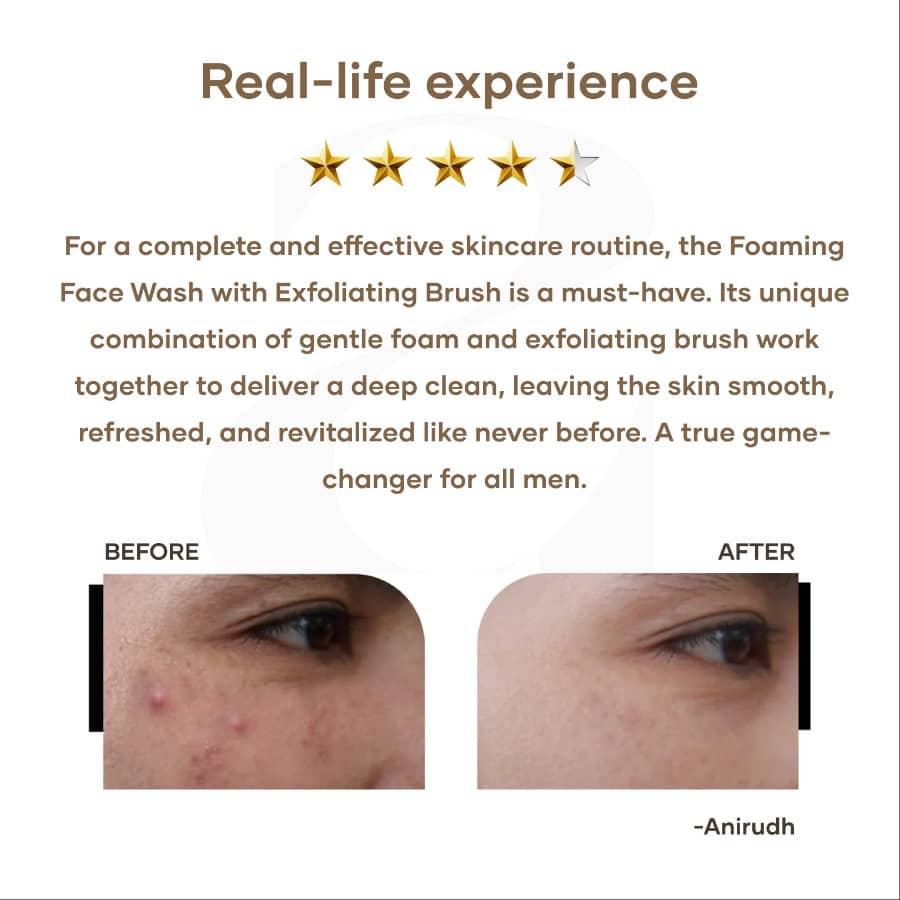 Foaming Face Wash with Exfoliating Brush (120 ml)
