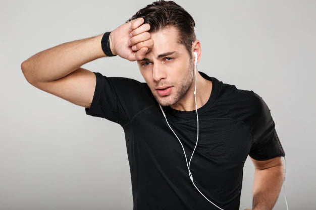 Hair fall due to sweat | Does the production of a lot of sweat induce hair fall? | man sweating | reasons for excessive sweat | hair fall