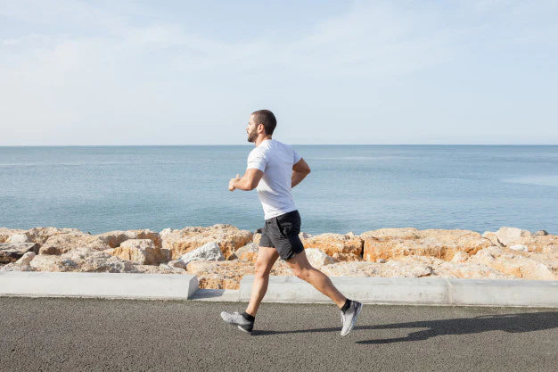 Young man running | benefits of a morning walk