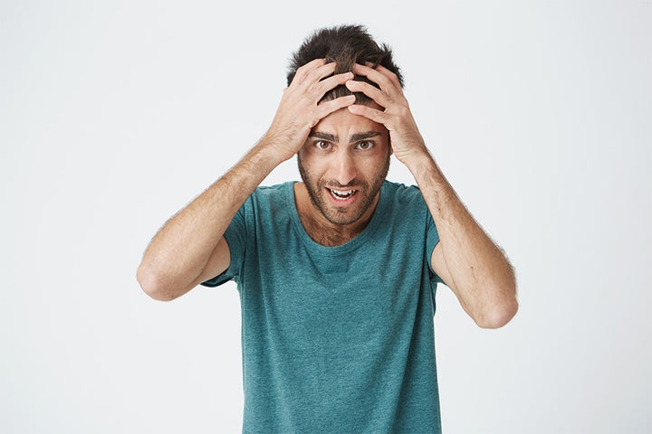 Worried man | Link between hair fall and masturbation