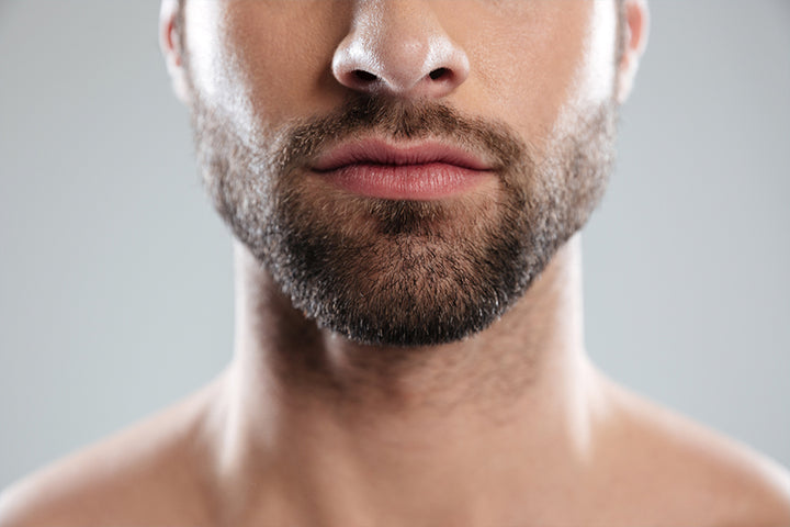 Face of man with beard | patchy beard