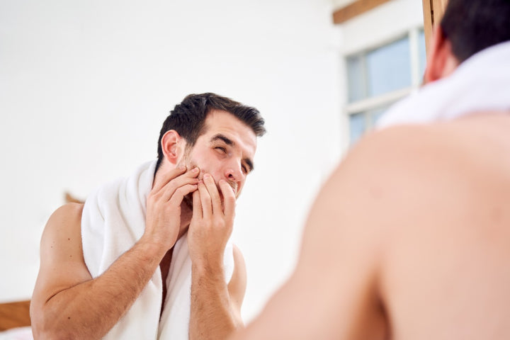 Folliculitis barbae is an itchy condition in the beard area.