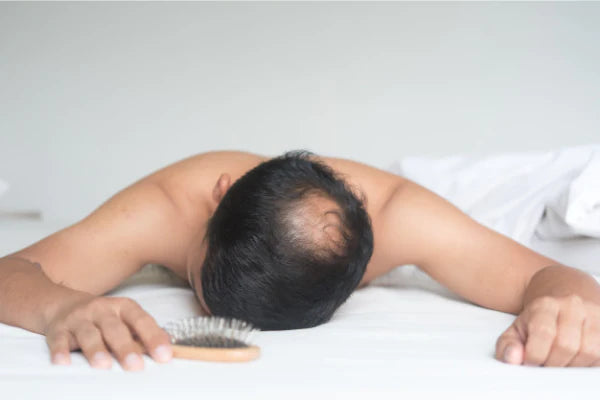 Hair fall in Summer | Why do you lose more hair in the summers? | man lying on bed