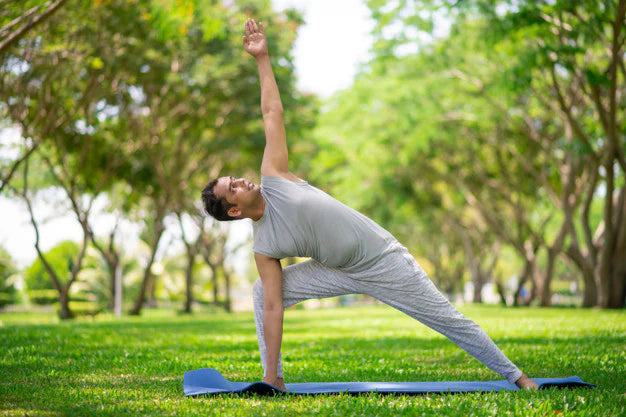 man doing yoga | yoga asanas for weight loss