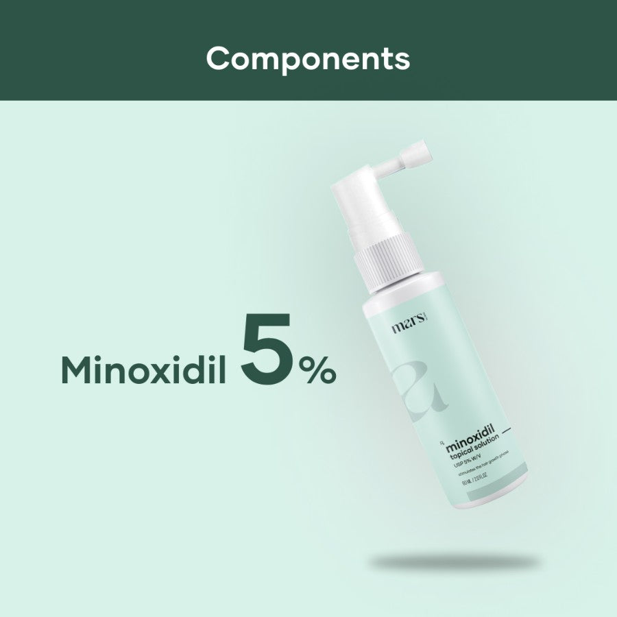 Minoxi 5% Topical Solution for Hair Regrowth (60 mL) | Best Hair Loss Treatment