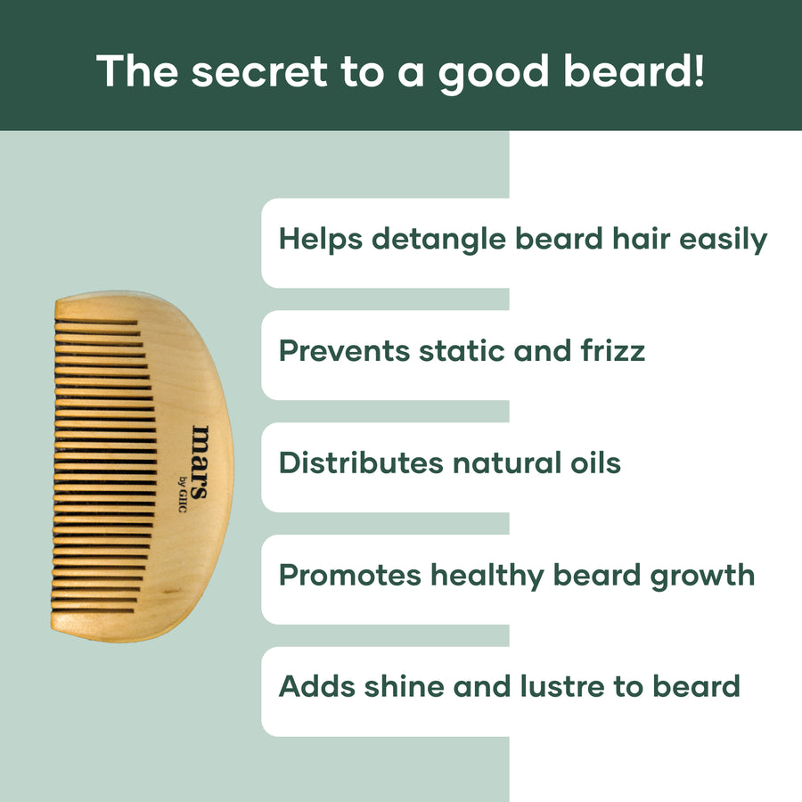 Neem Wood Beard comb for Beard Grooming