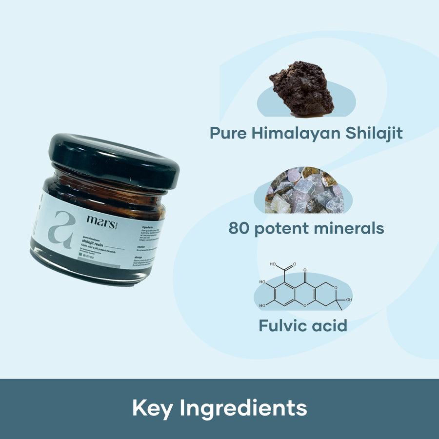 Performance Combo: Pure Himalayan Shilajit Resin & Natural Ashwagandha Capsules