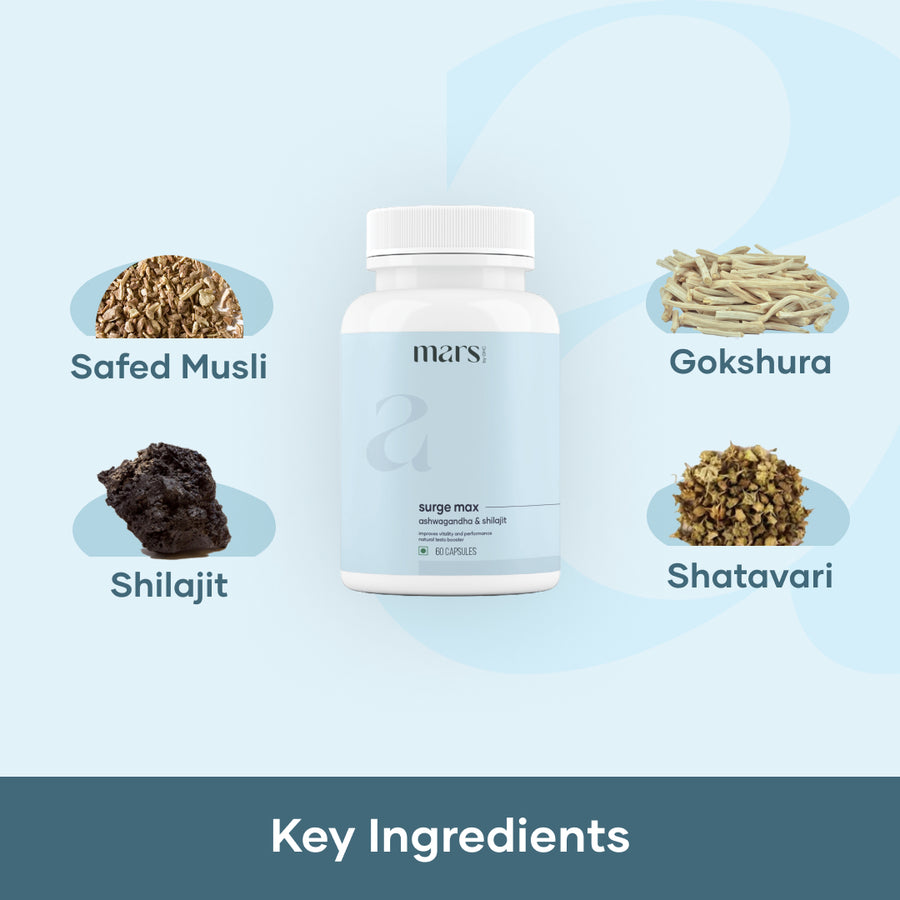 Performance Combo: Pure Himalayan Shilajit Resin & Natural Ashwagandha Capsules