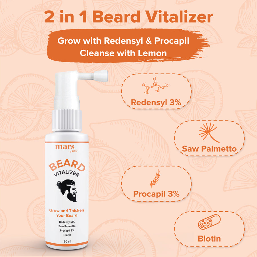 Beard Nourishing kit (Beard Vitalizer+Beard Growth Oil)